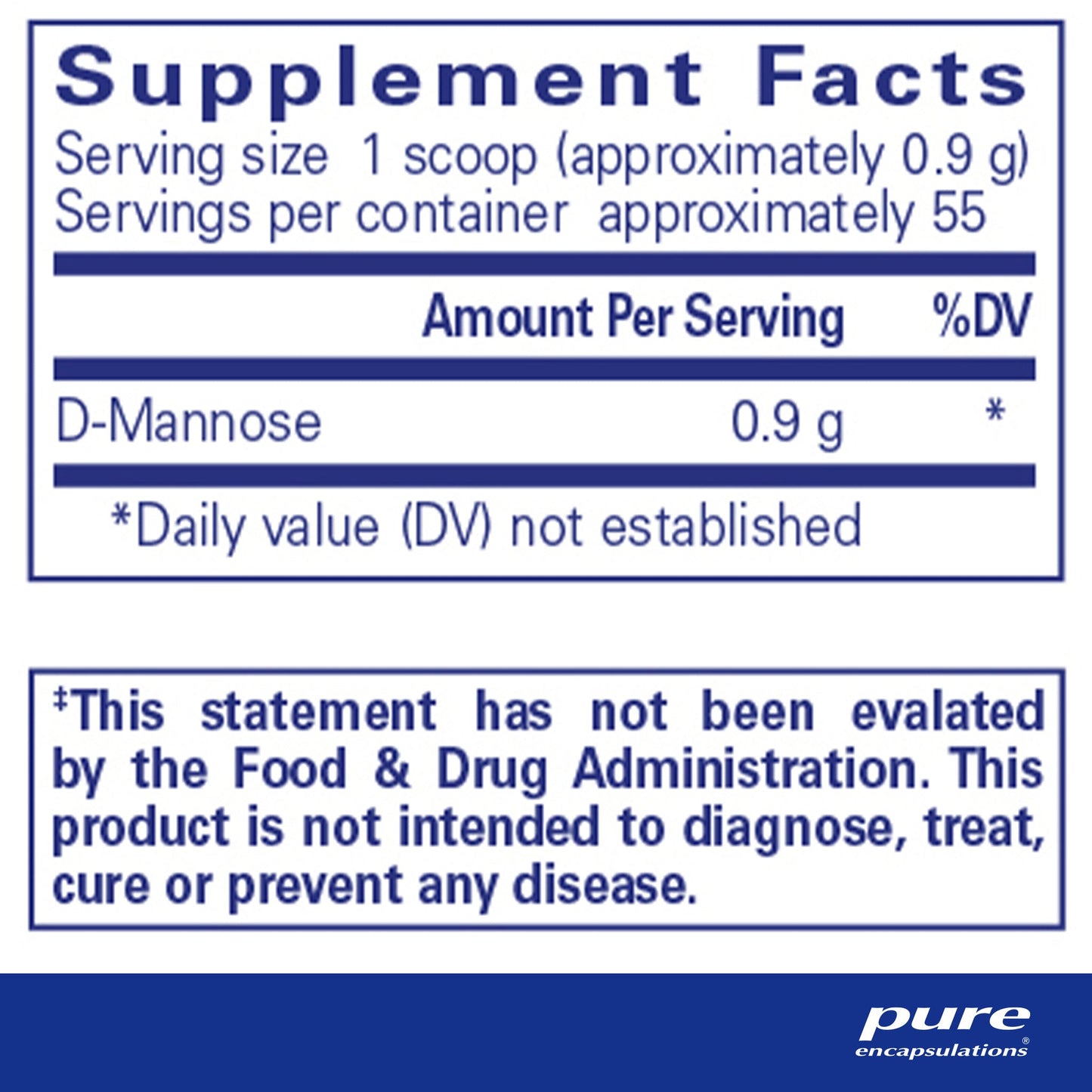 Pure Encapsulations D-Mannose Powder