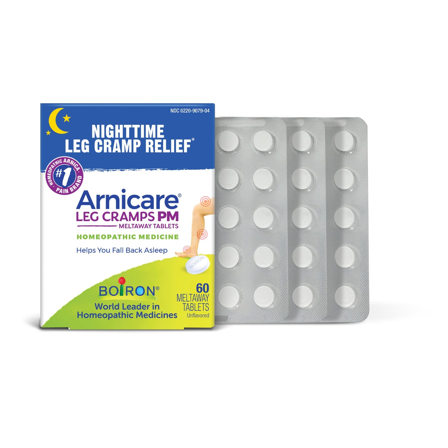 Boiron Arnicare Leg Cramps PM Meltaway Tablets
