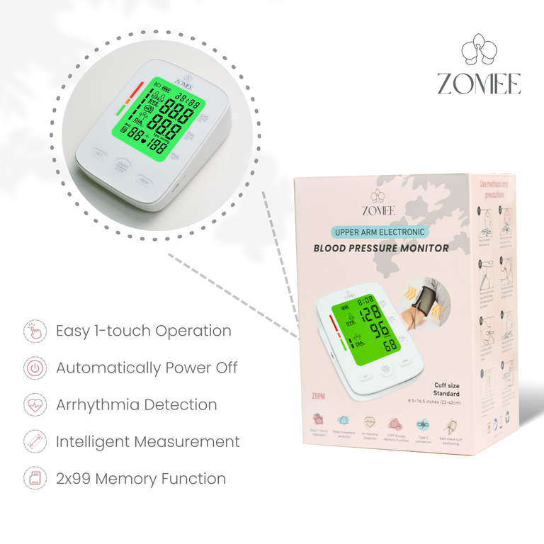 Zomee Blood Pressure Monitor