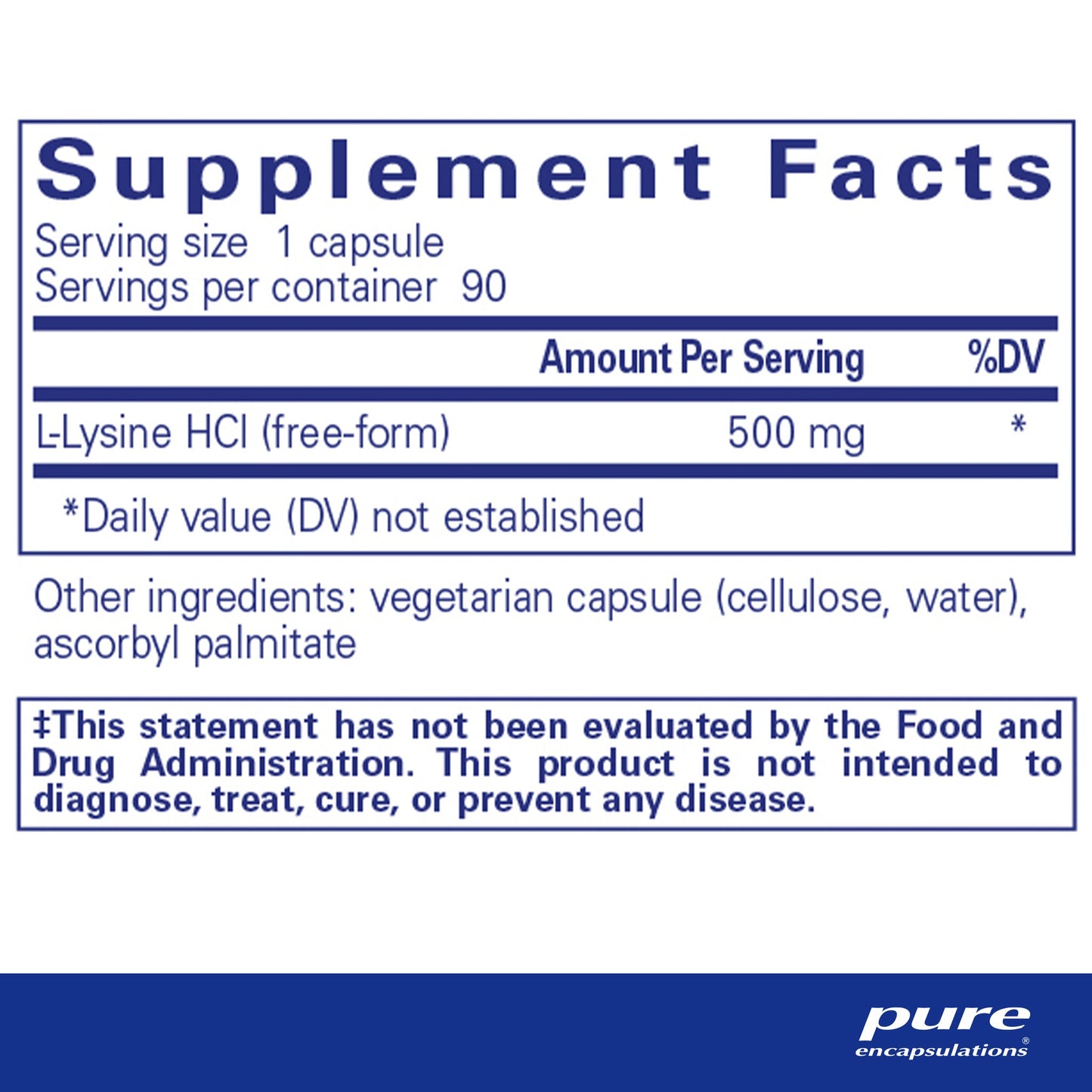 Pure Encapsulations L-Lysine