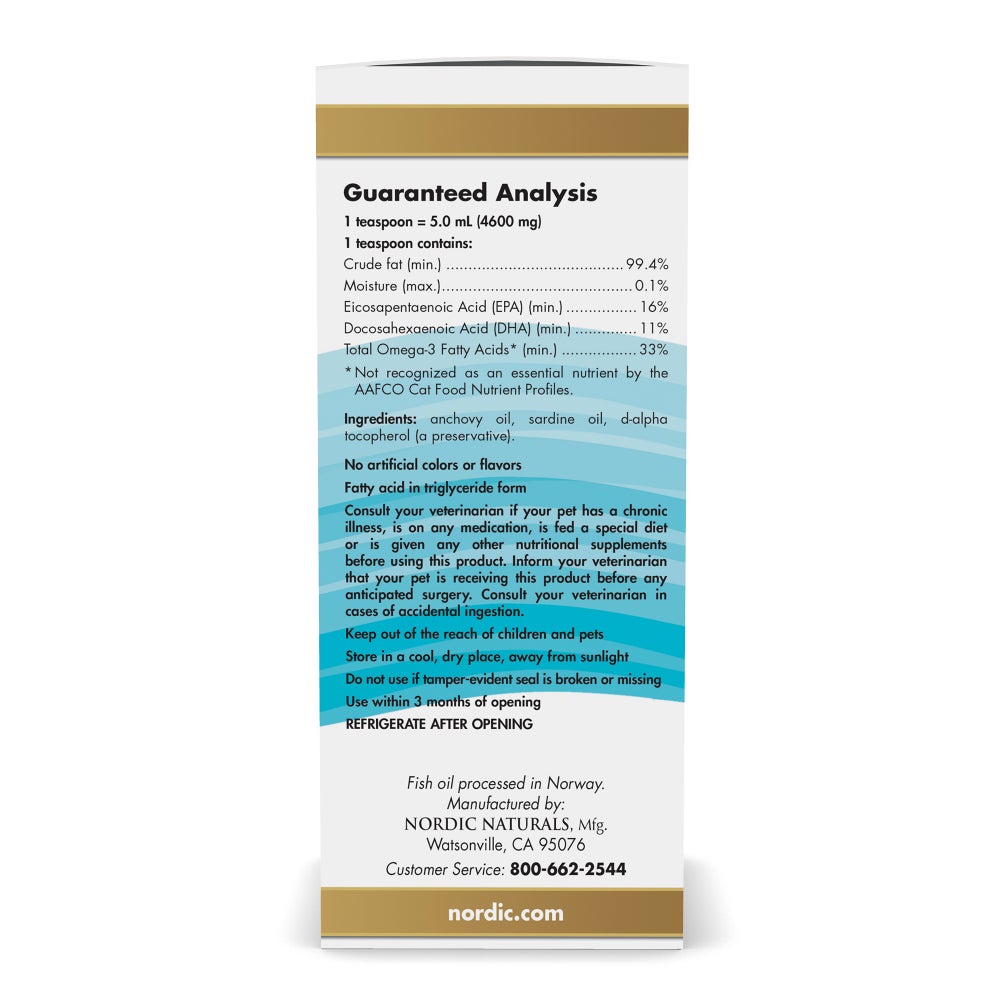 Nordic Naturals Omega-3 Cat