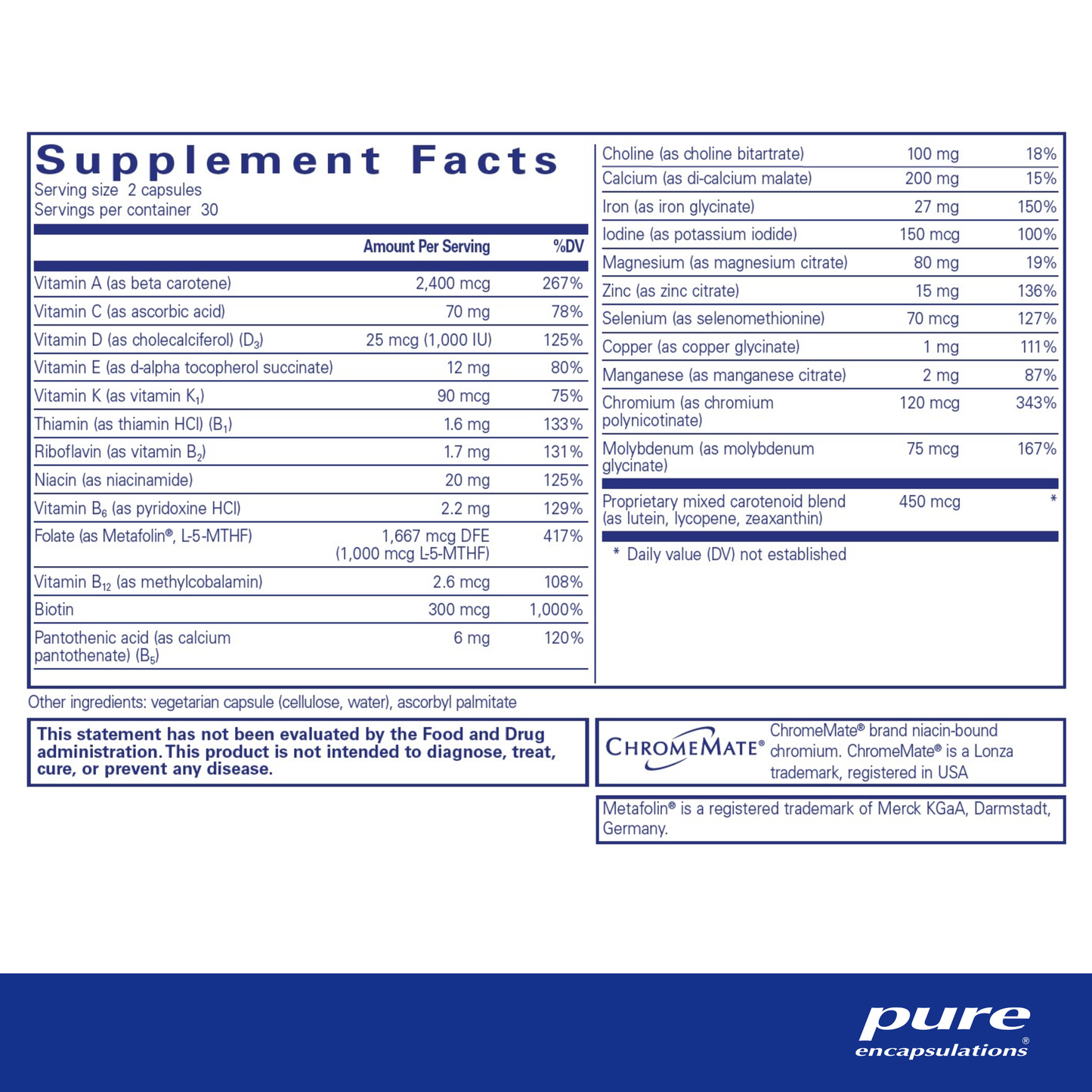 Pure Encapsulations Women's Nutrients