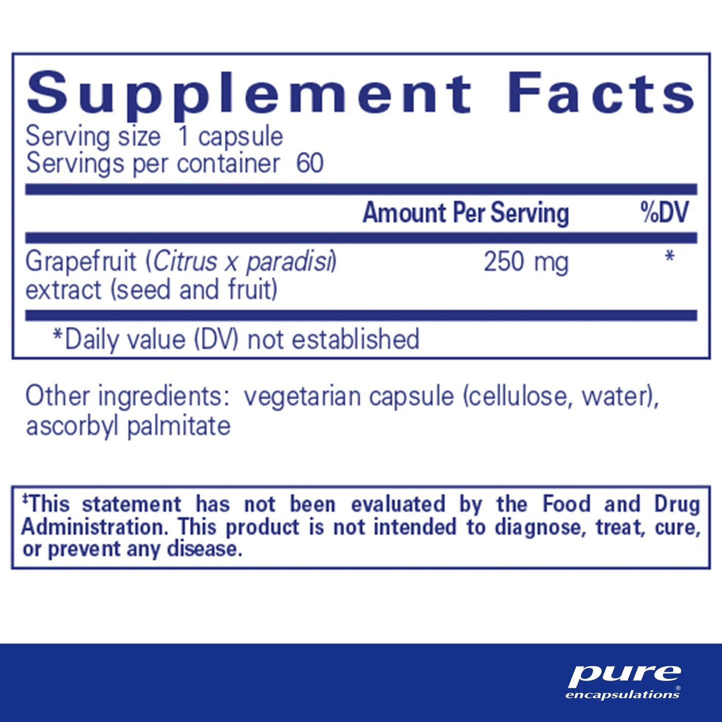 Pure Encapsulations Grapefruit Seed Extract
