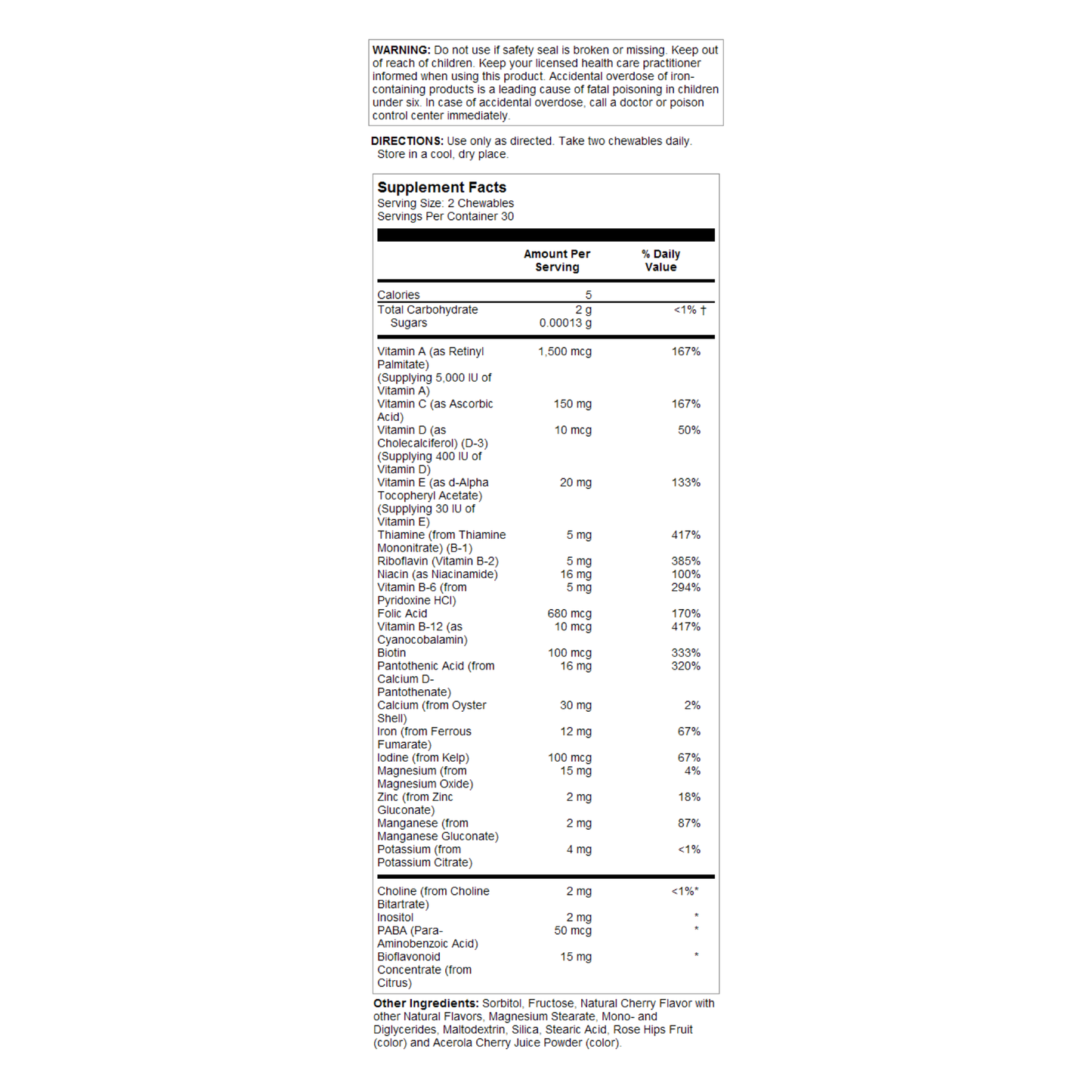 Solaray Children's Multivitamin