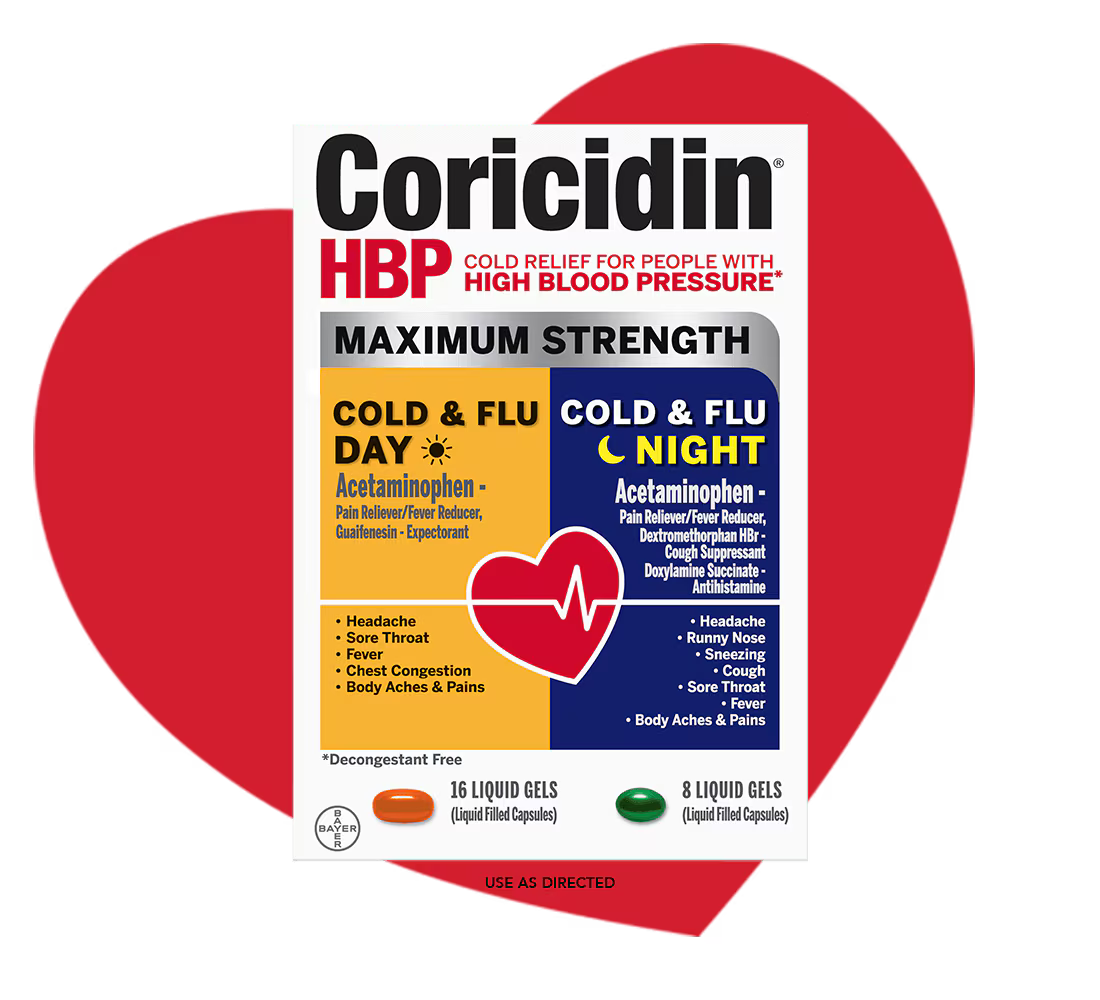 Coricidin HBP Maximum Strength Cold & Flu Day & Night