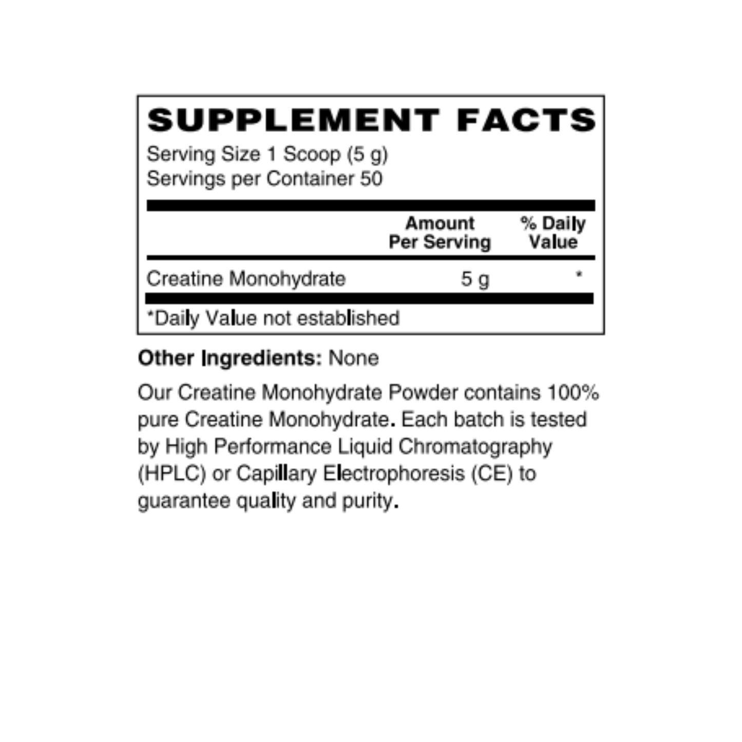 Creatine Monohydrate Powder