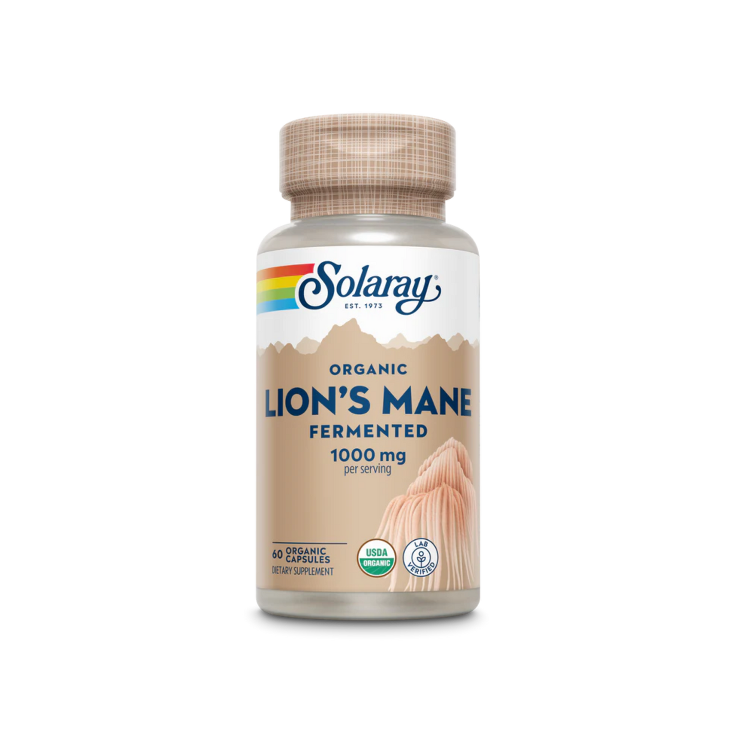 Solaray Fermented Lion's Mane Mushroom 1000mg