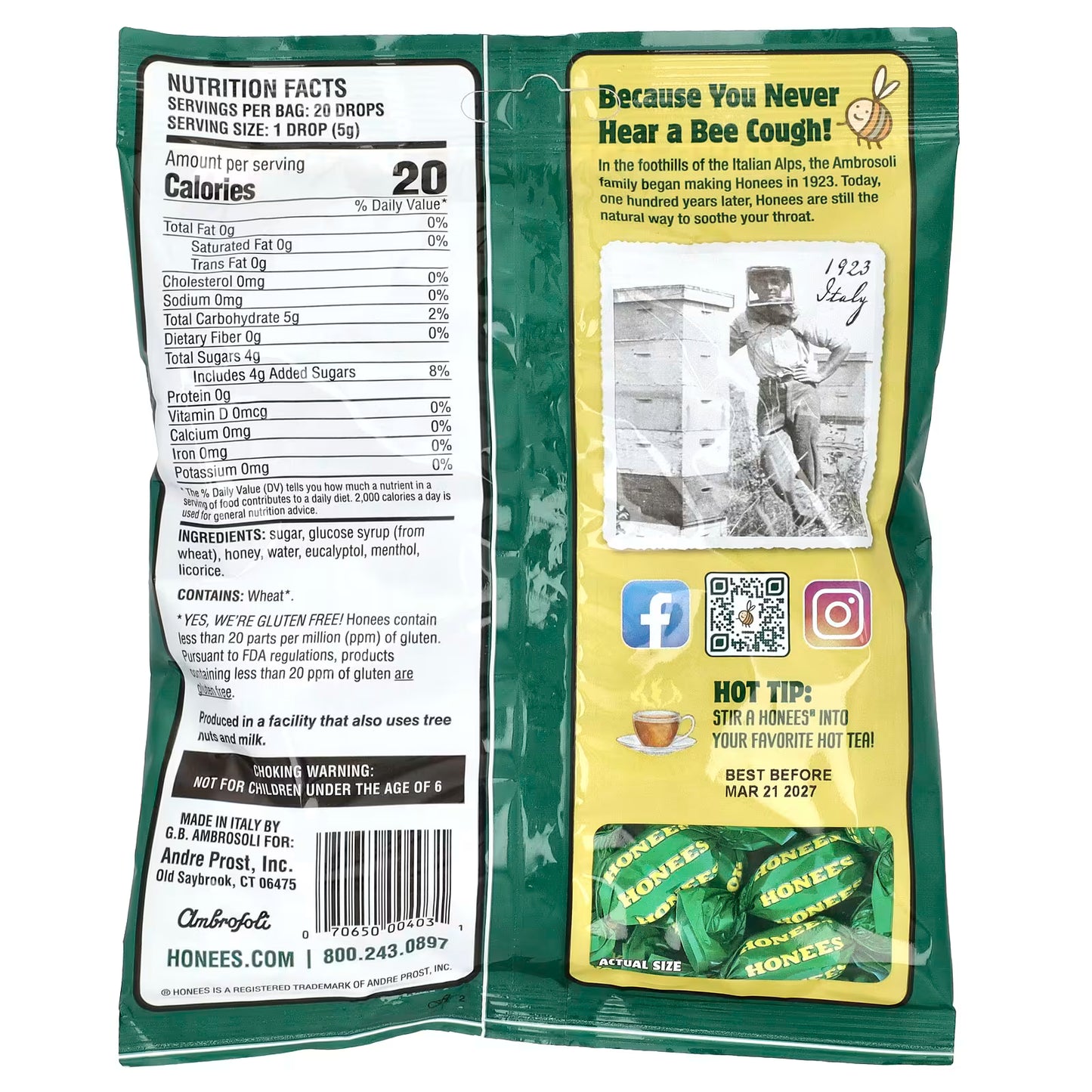 Honees- Honey, Menthol, & Eucalyptus