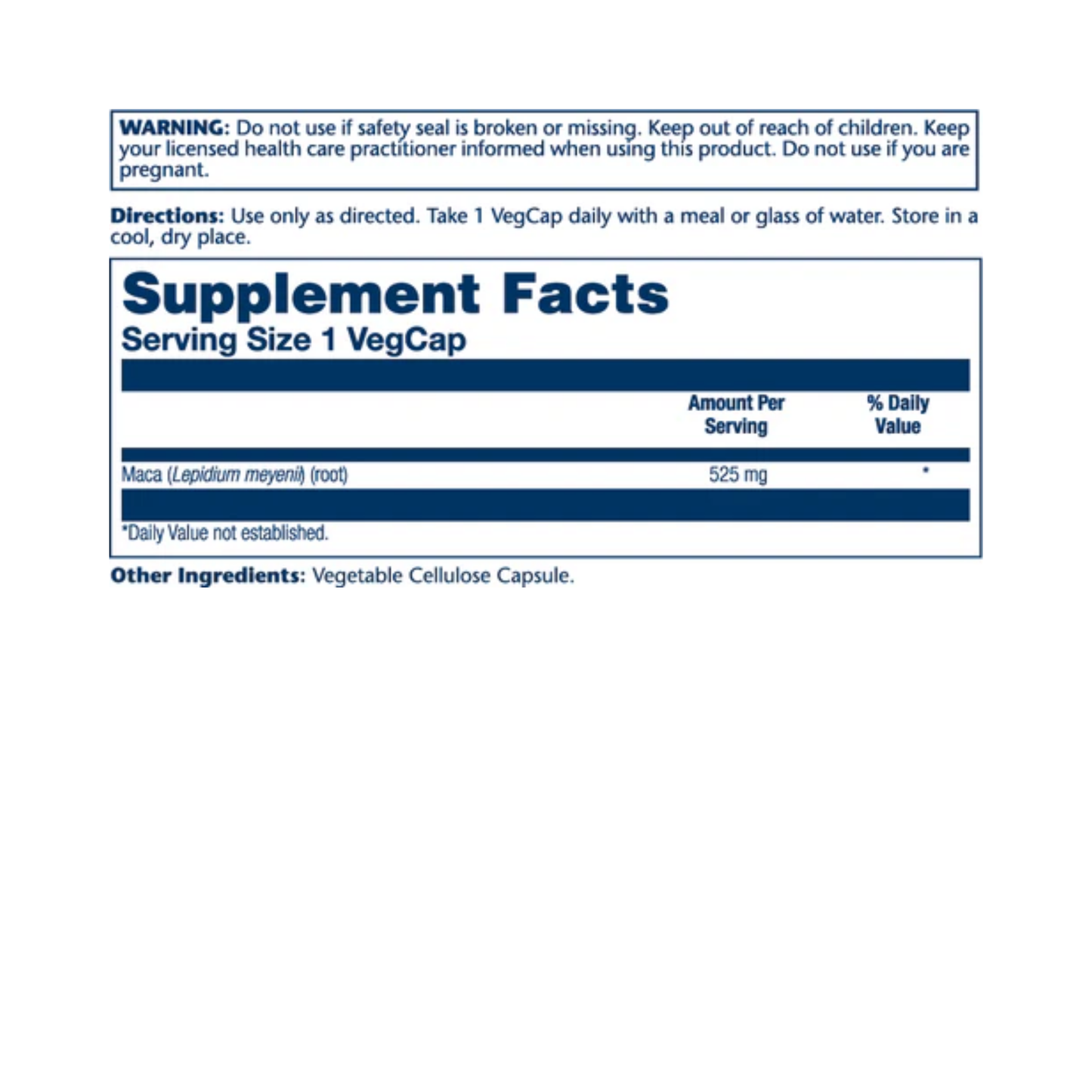 Solaray Maca Root 525mg