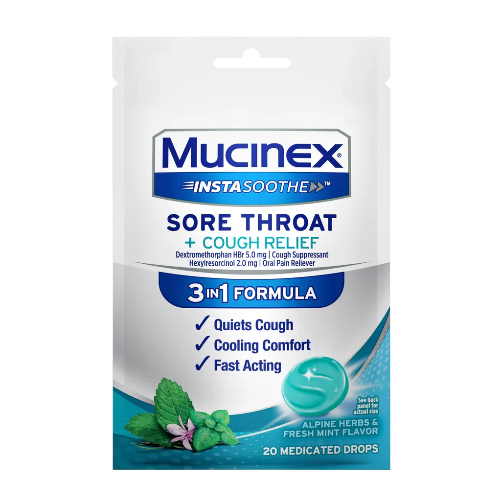Mucinex Insta Soothe Drops Fresh Mint