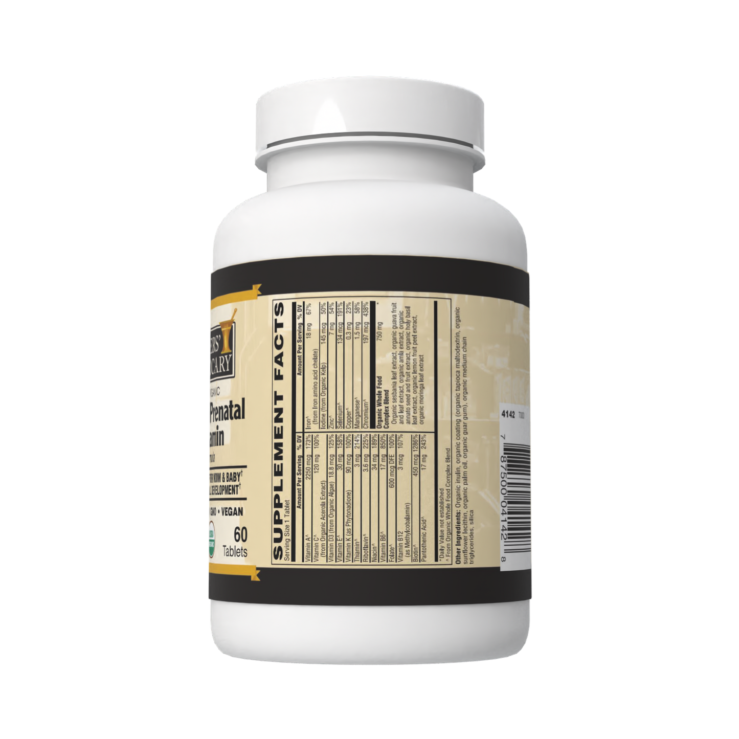 Certified Organic Once Daily Prenatal Multivitamin