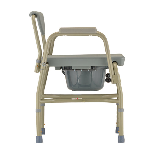Heavy Duty Commode with Drop-Arm & Extra Wide Seat (pick up only)