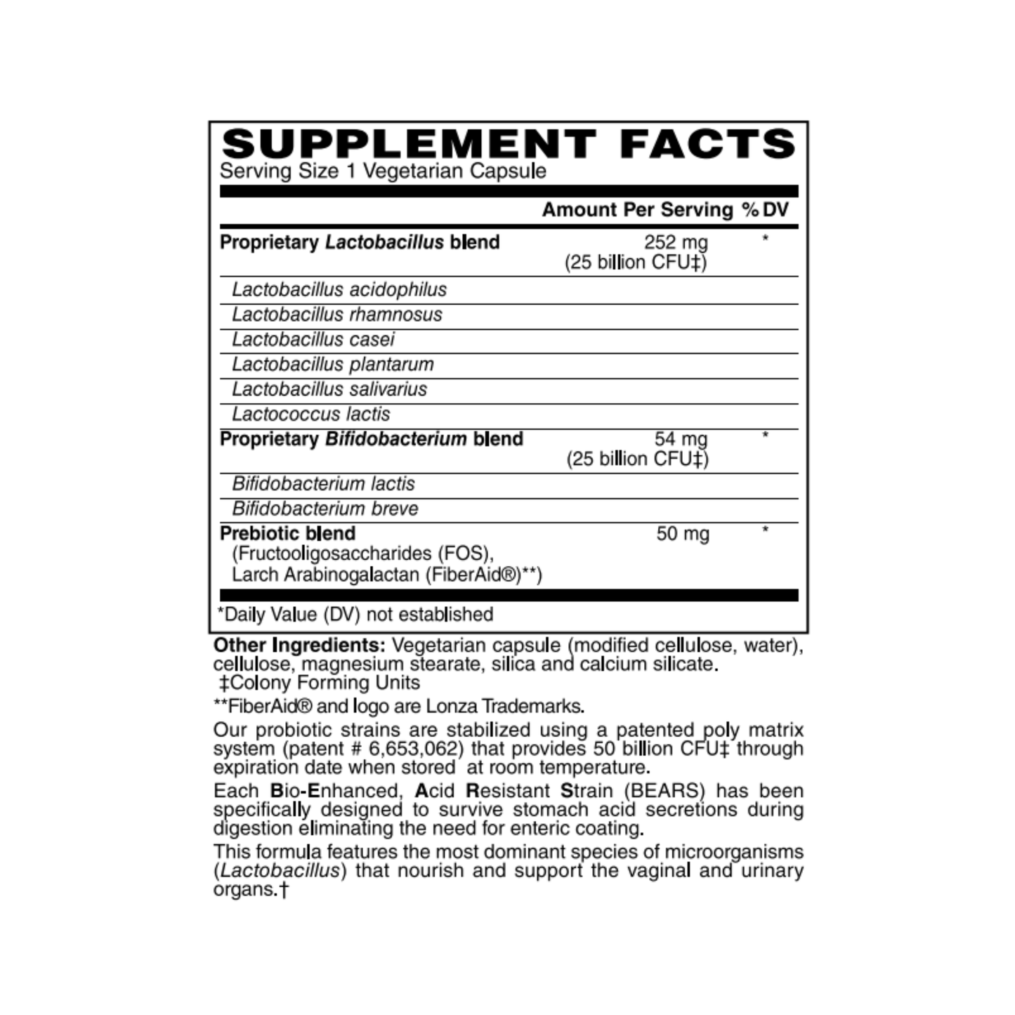 Women's 50 Billion Probiotic