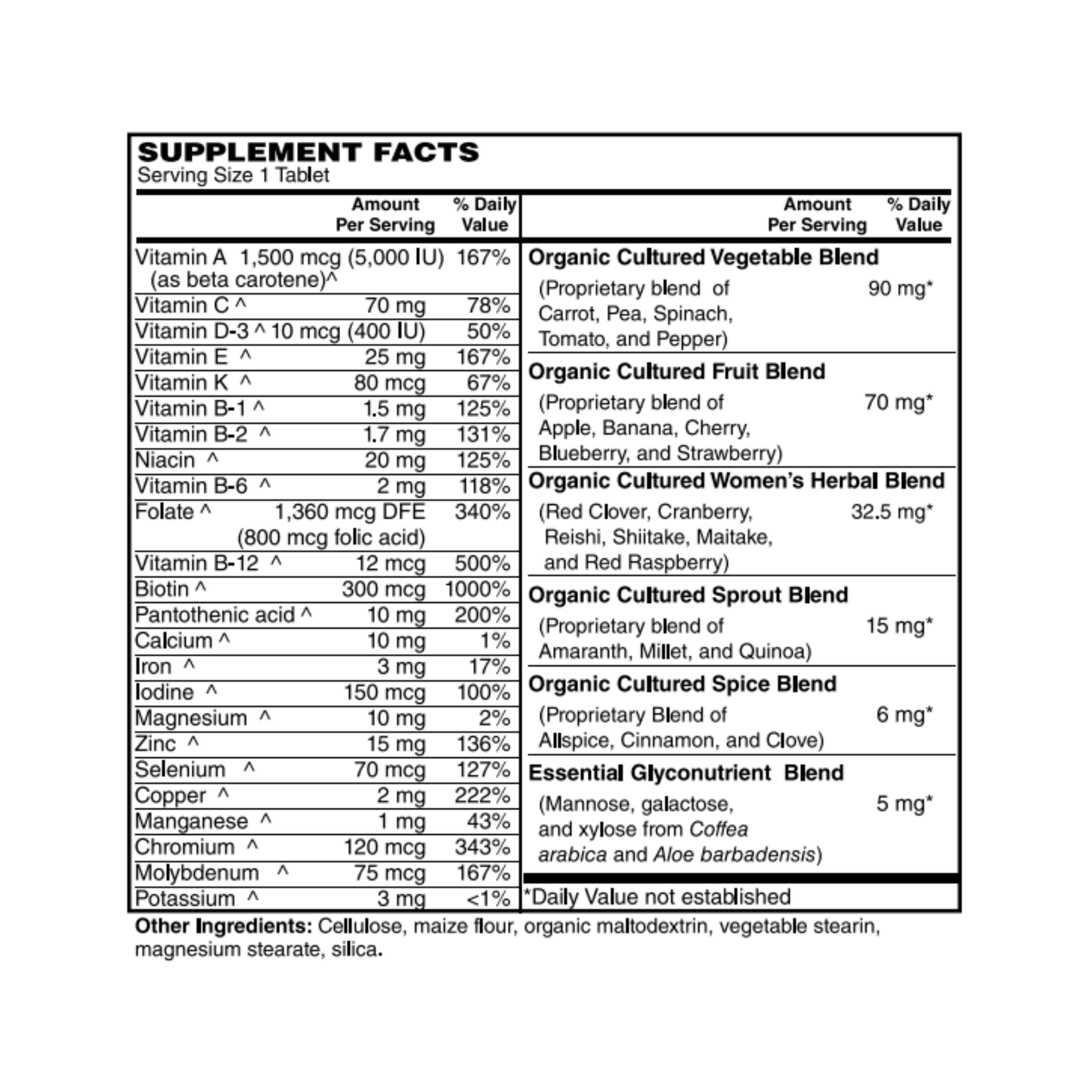 Women's One Daily Whole Food Multi