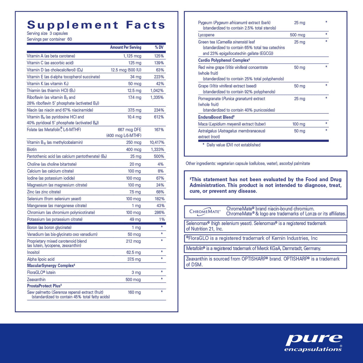 Pure Encapsulations Men's Nutrients