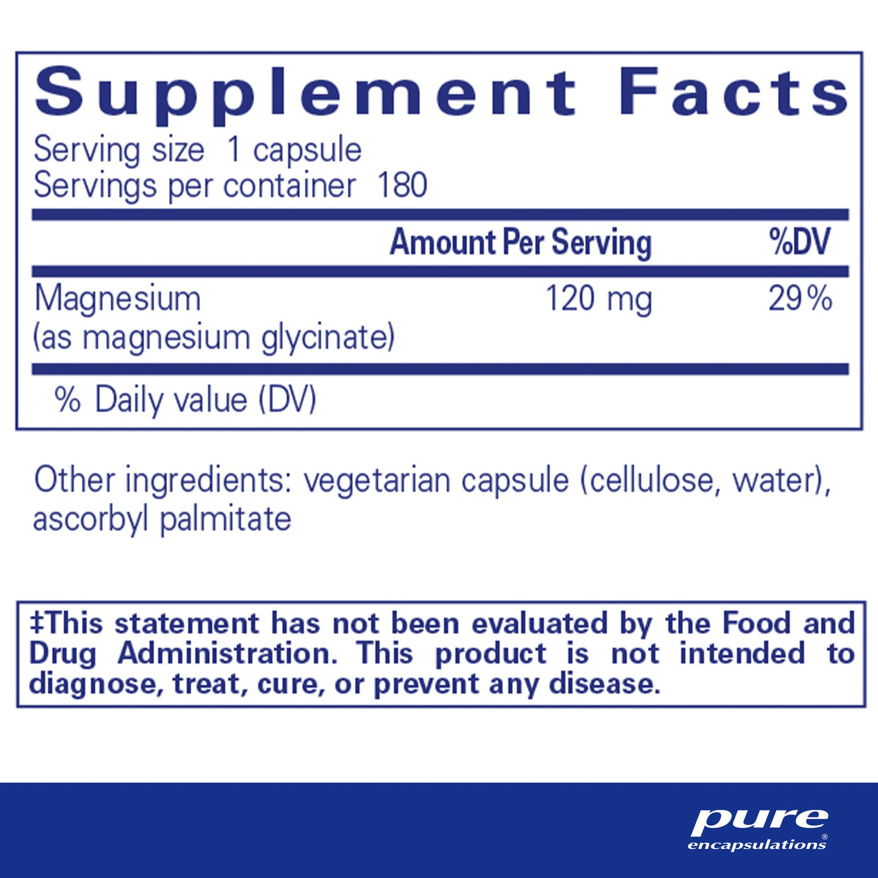 Pure Encapsulations Magnesium (glycinate)