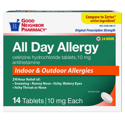 Good Neighbor Pharmacy All Day Allergy medication cetirizine