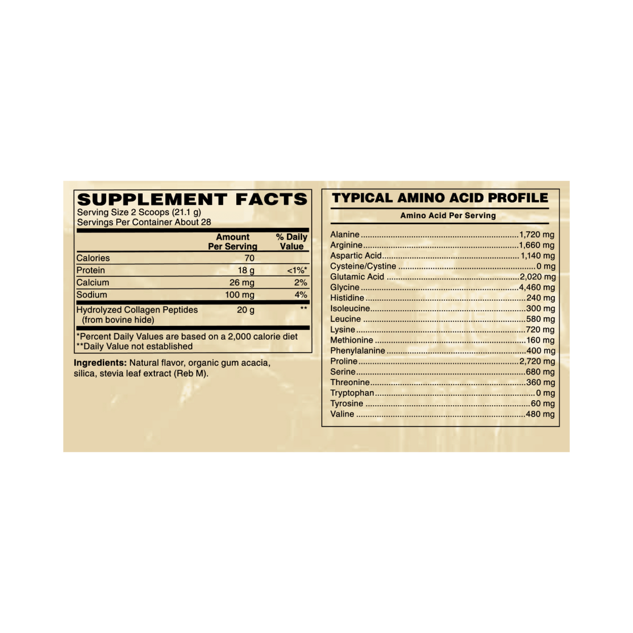 Vanilla Collagen 20.8 oz.