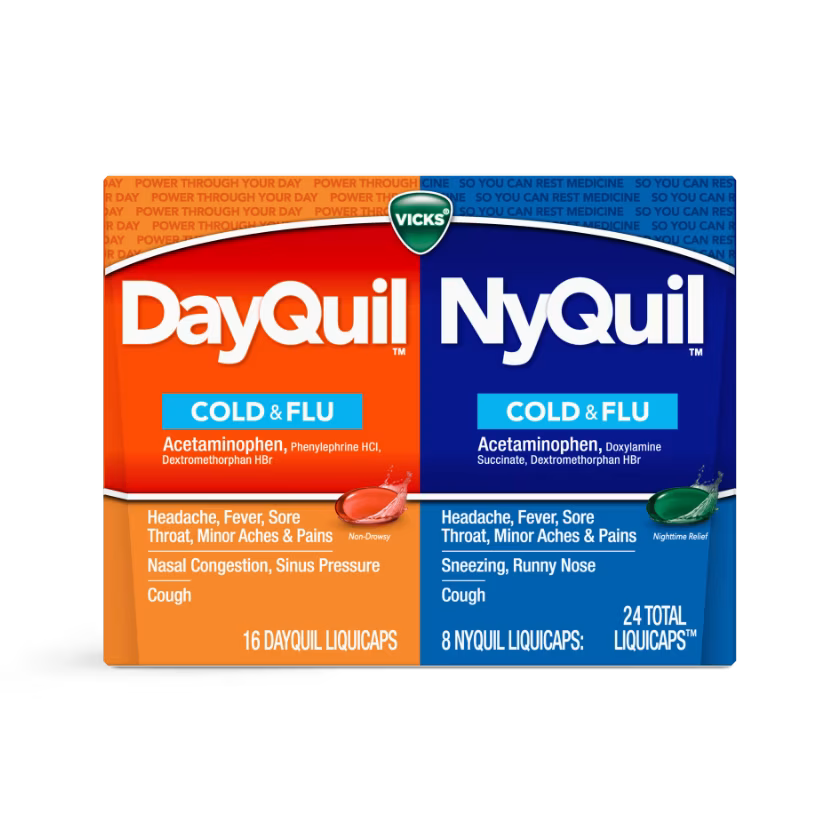 DayQuil and NyQuil Cough, Cold & Flu Relief LiquiCaps Co-Pack