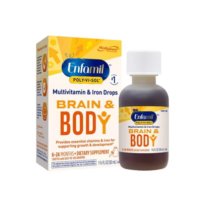 Enfamil Poly-Vi-Sol Multivitamin & Iron Drops Brain & Body