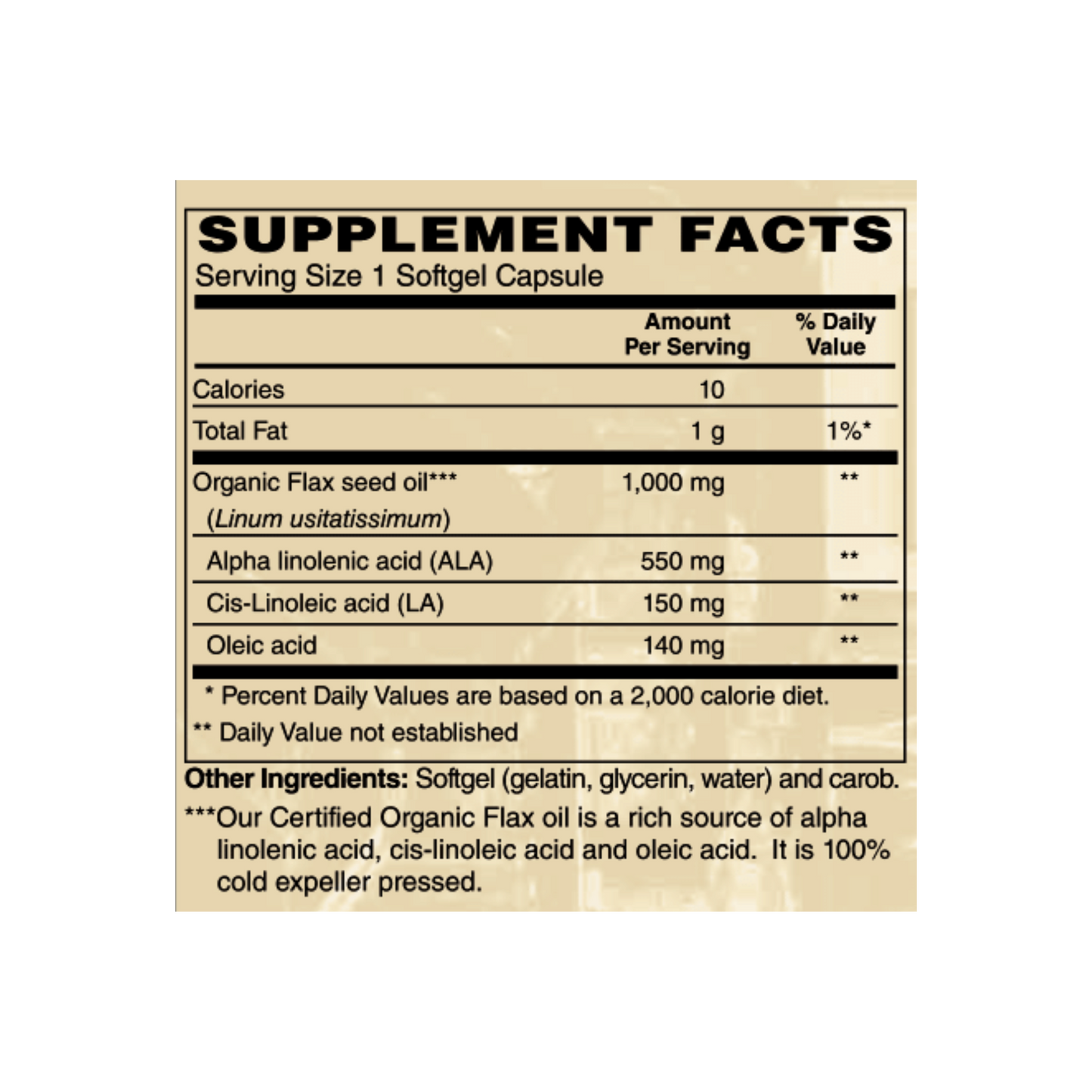 Flax Oil 90c