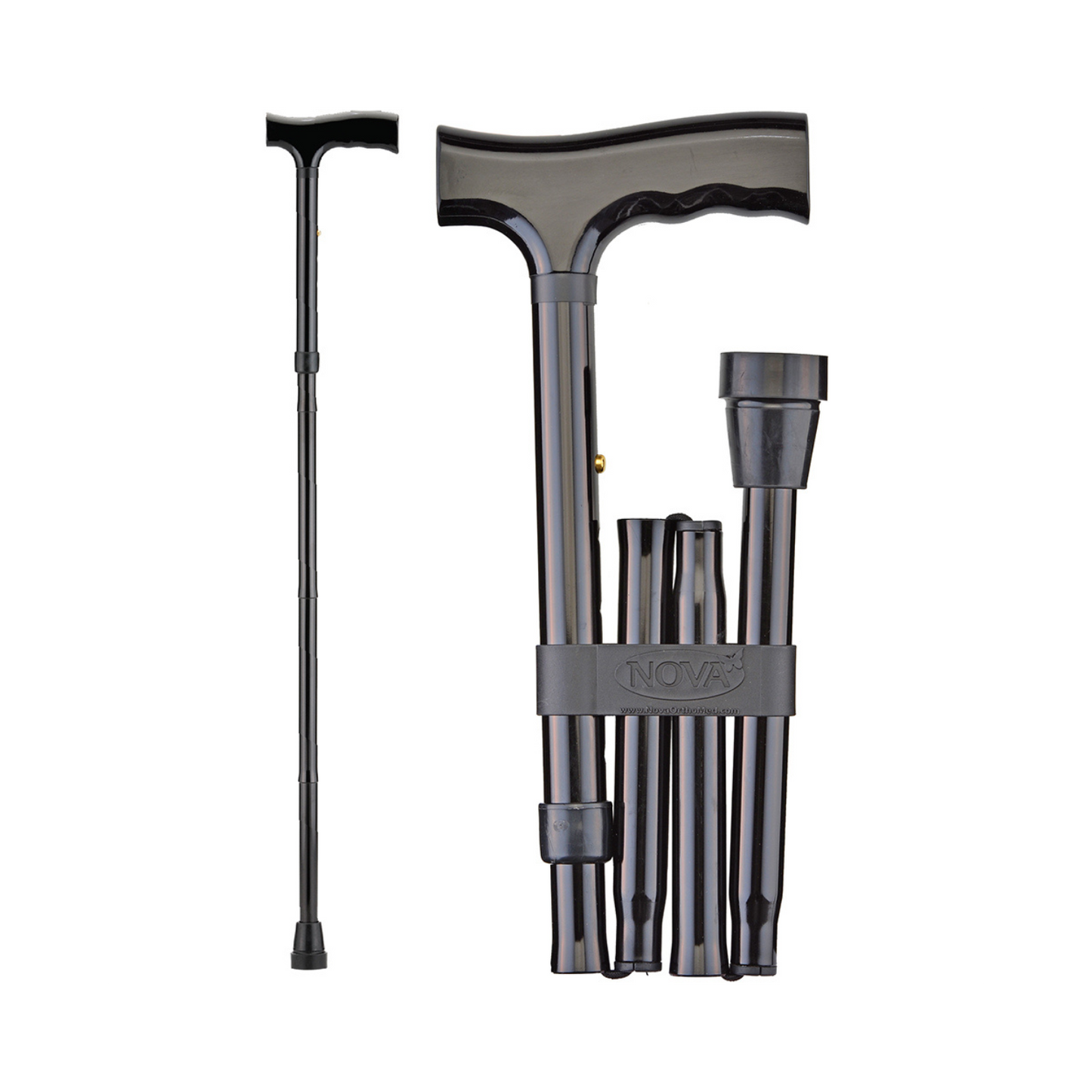 Folding Cane Wood Grip