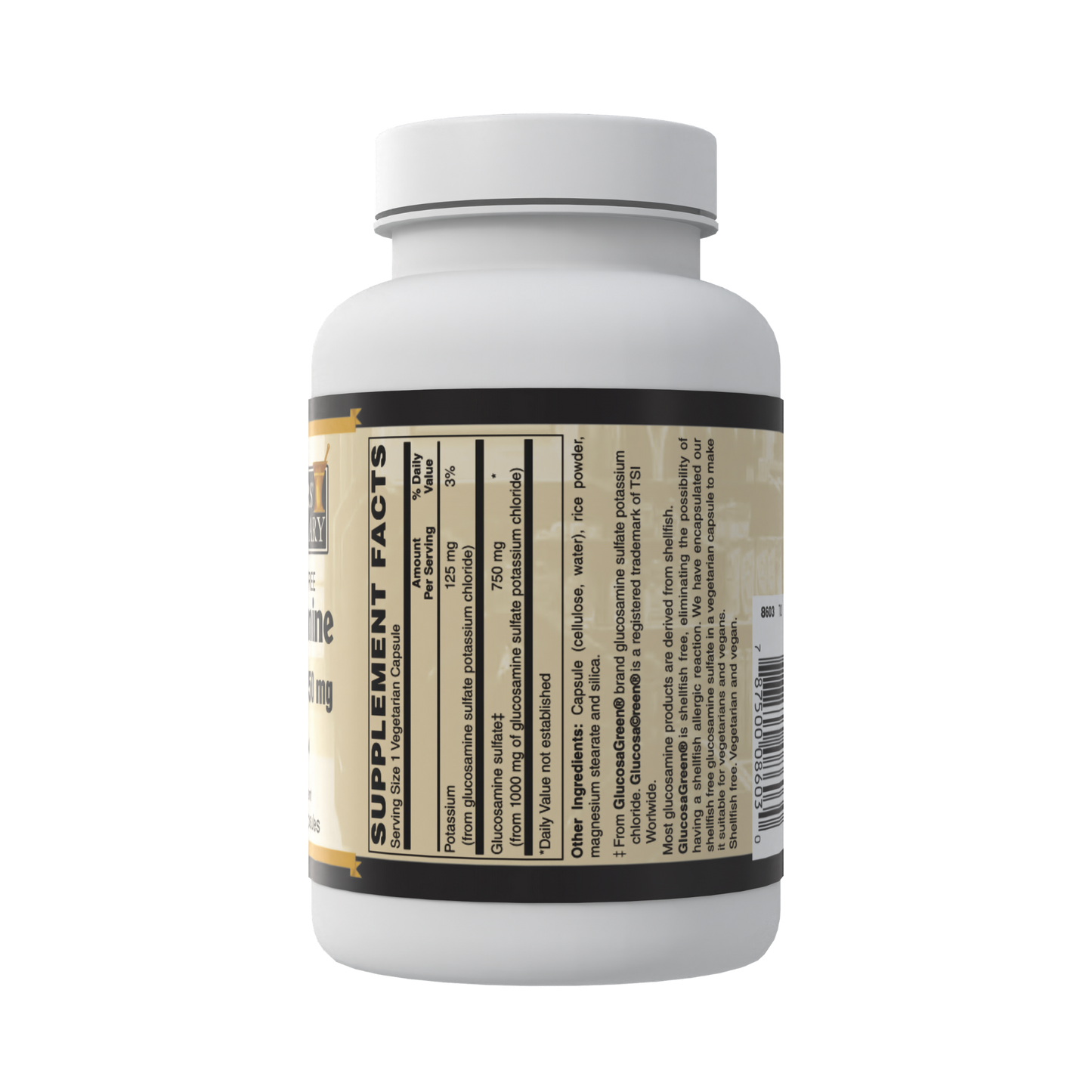 Shellfish free Glucosamine Sulfate 90c