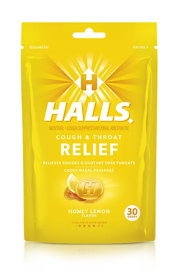 Halls Relief Honey Lemon Drops