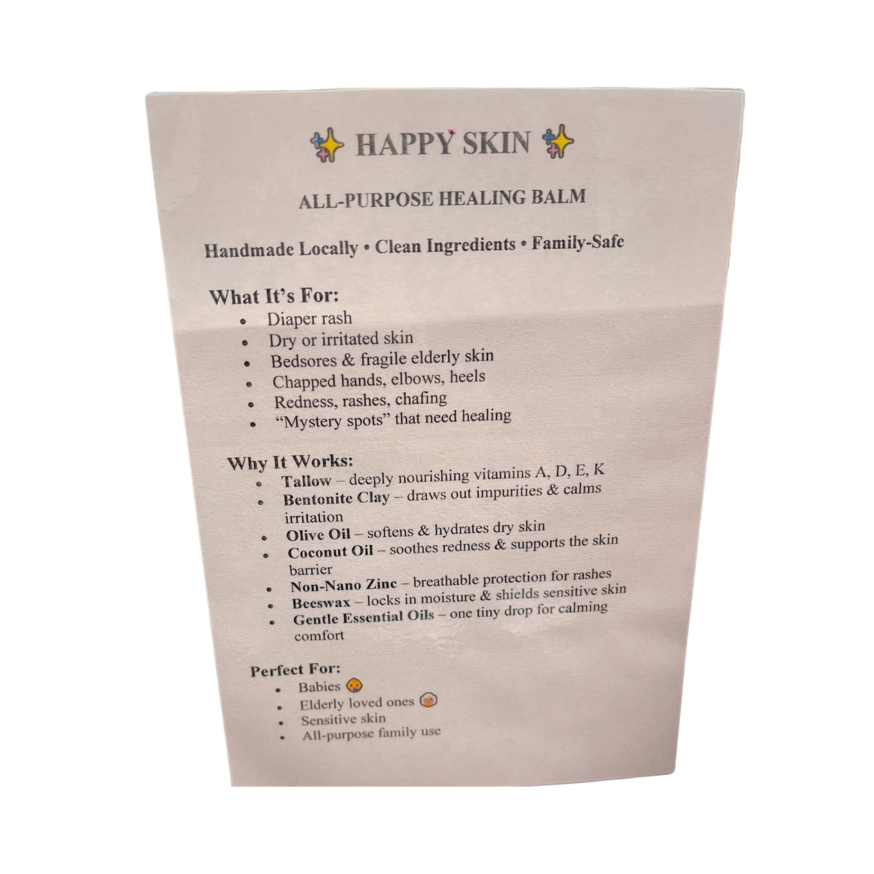 Happy Skin All-Purpose Healing Balm