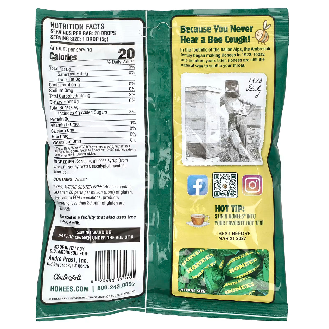 Honees- Honey, Menthol, & Eucalyptus