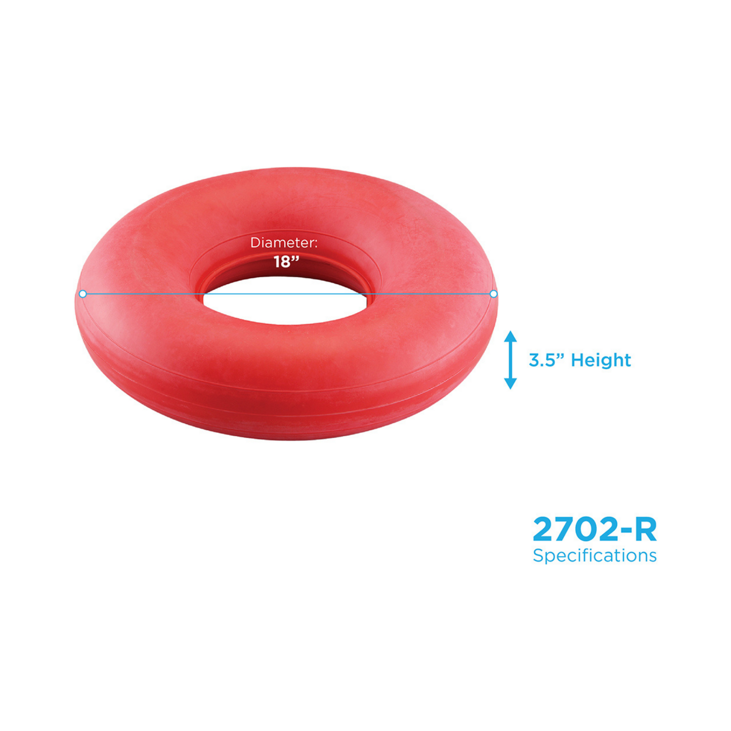 Inflatable Rubber Cushion Red