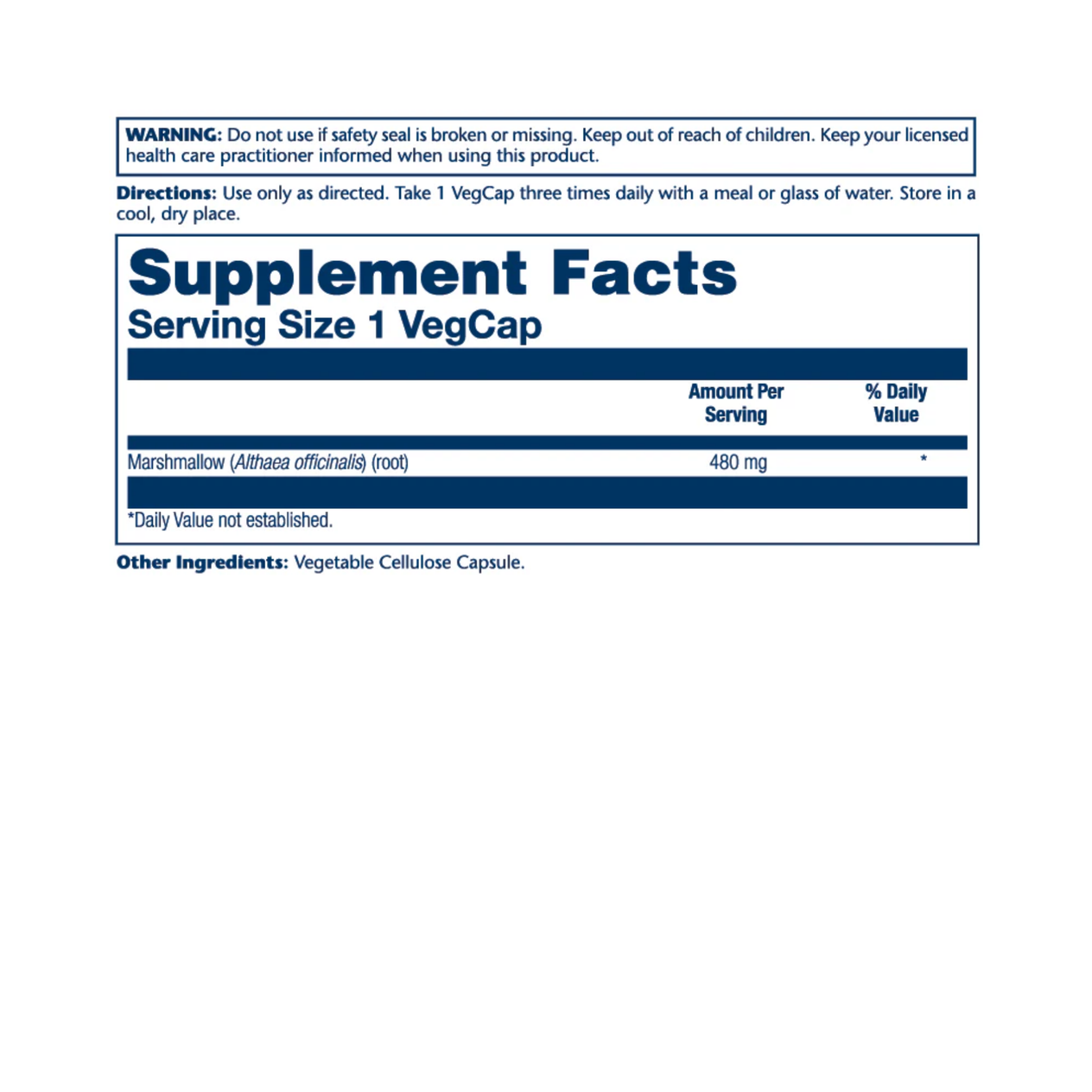 Solaray Marshmallow 480mg