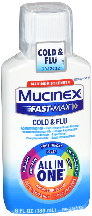 Mucinex Fast Max Cold & Flu Liquid