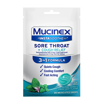 Mucinex Insta Soothe Drops Fresh Mint