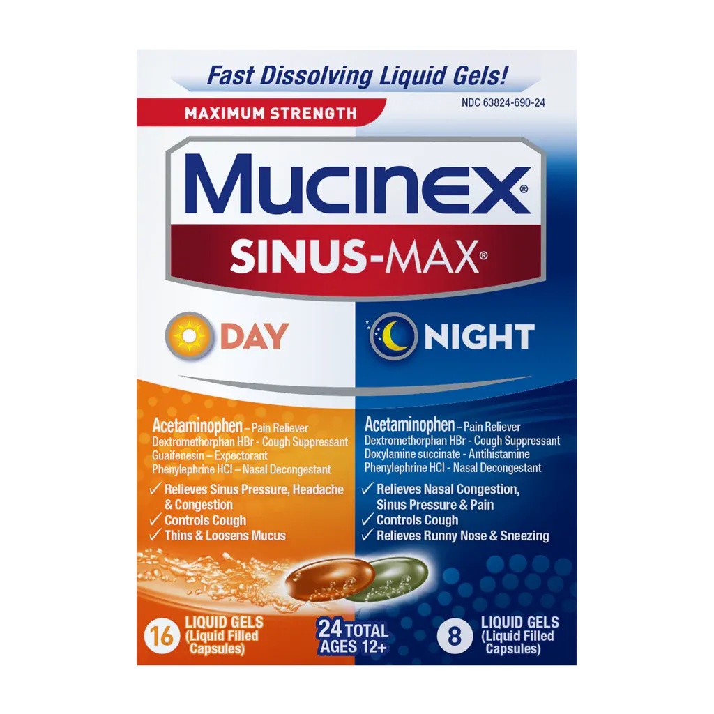 Mucinex Sinus Max Day & Night Liquid Gels