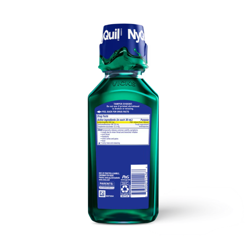 NyQuil Cough, Cold & Flu Nighttime Relief Liquid