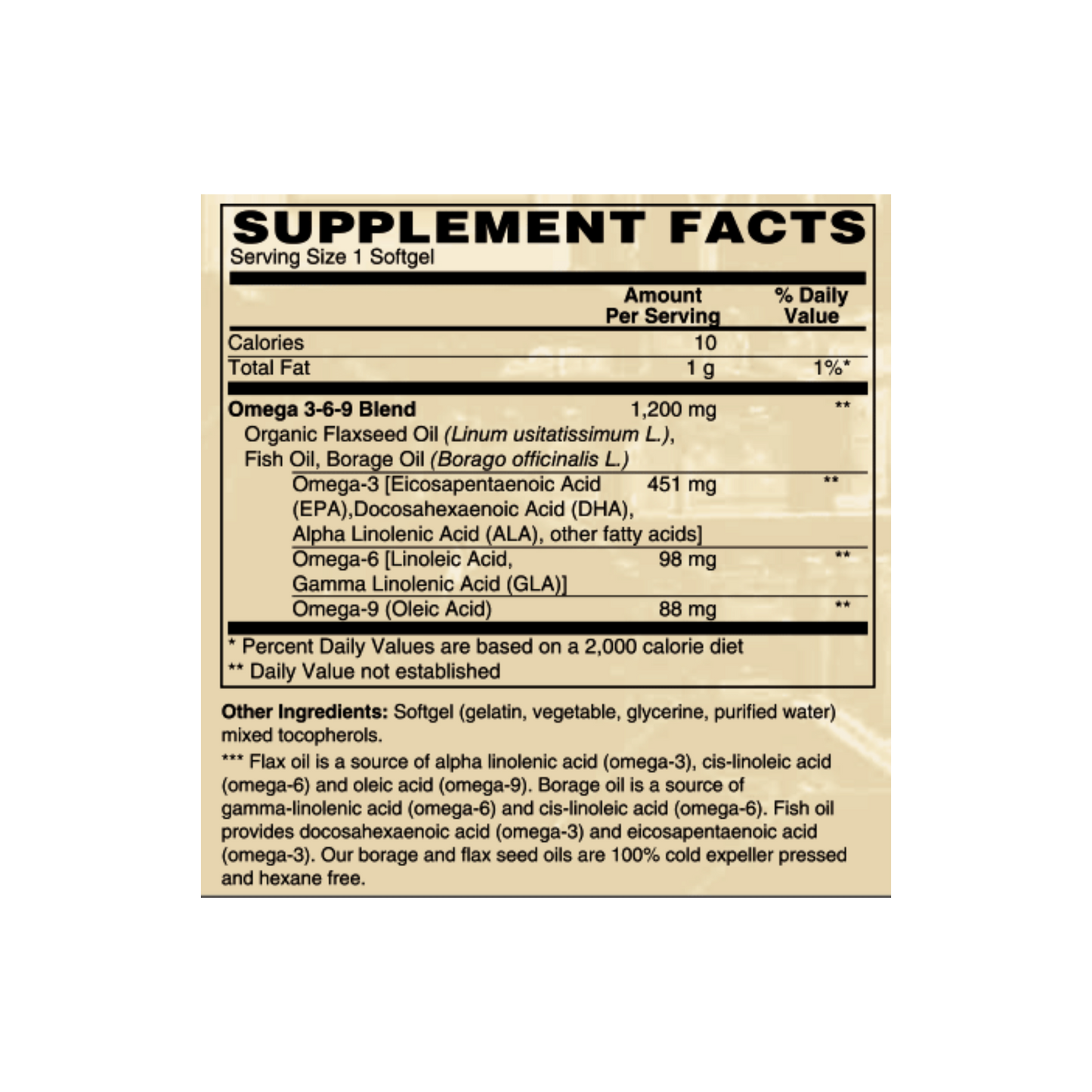 Omega 3,6,9 Complete EFA 60c