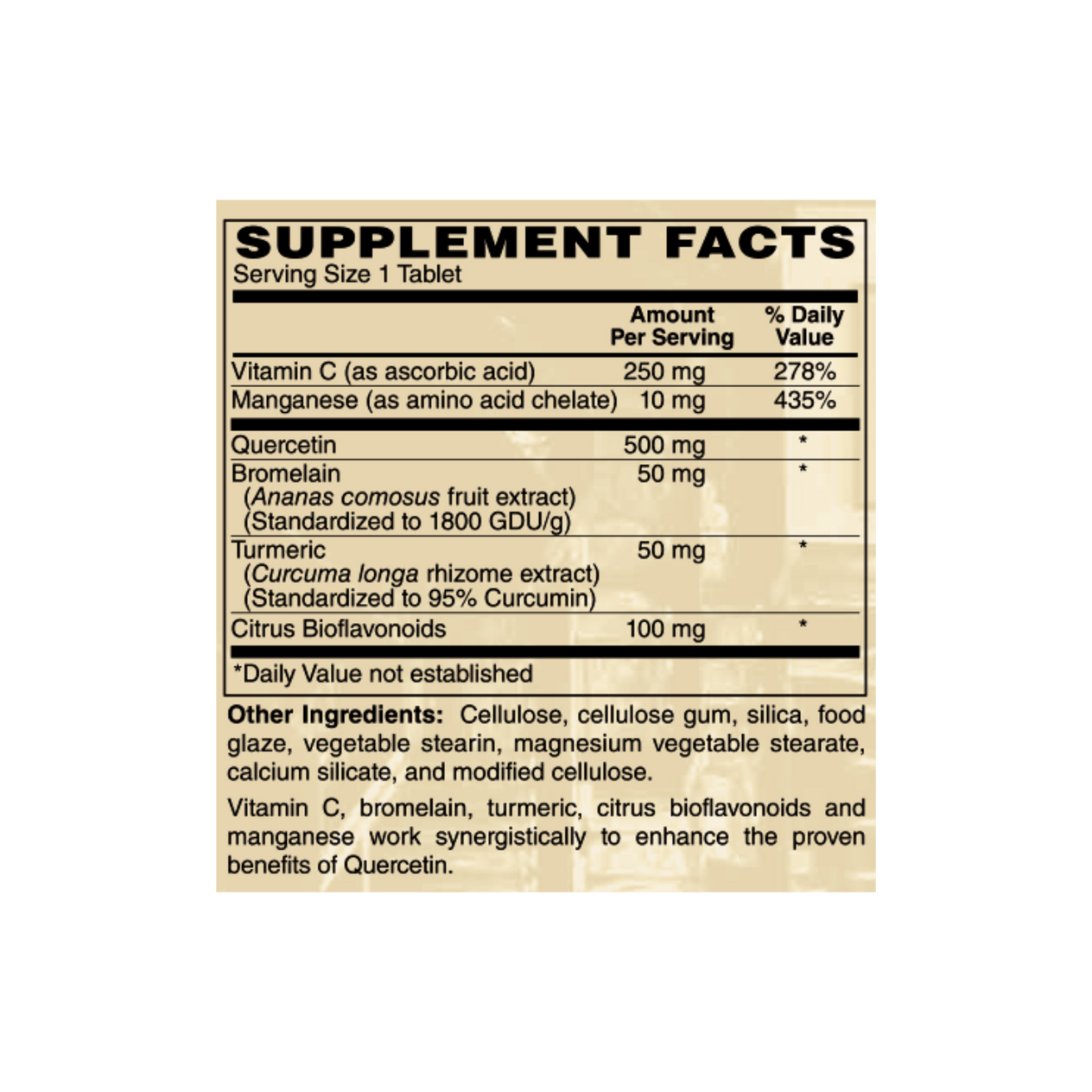 Quercetin 500 Plus 100c