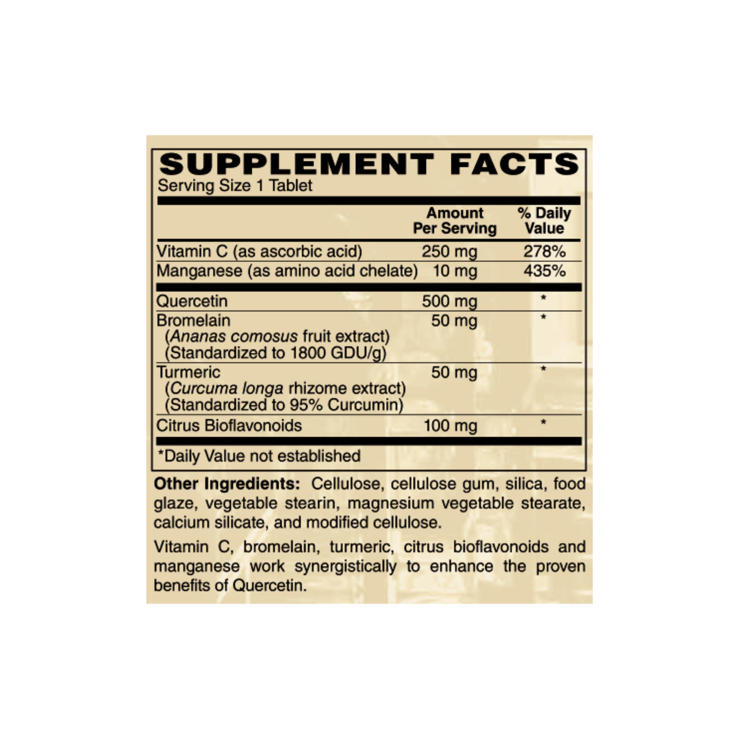 Quercetin 500 Plus 100c