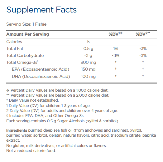 Nordic Zero Sugar Omega-3 Fishies