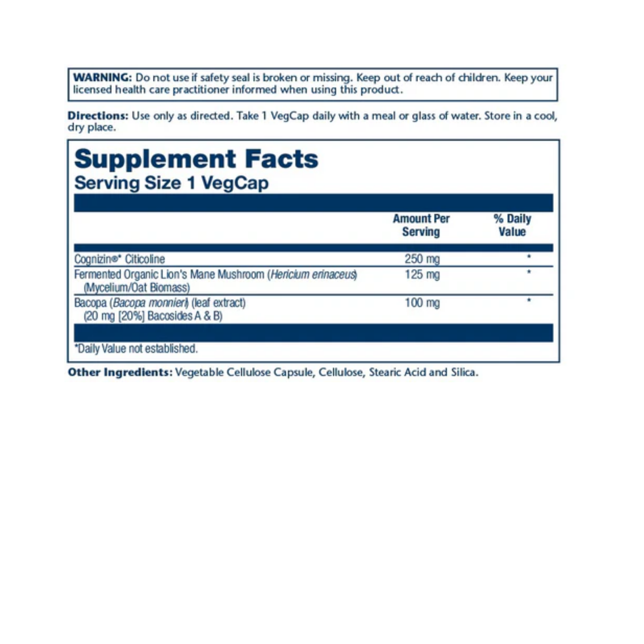 Solaray SharpMind Nootropics Focus