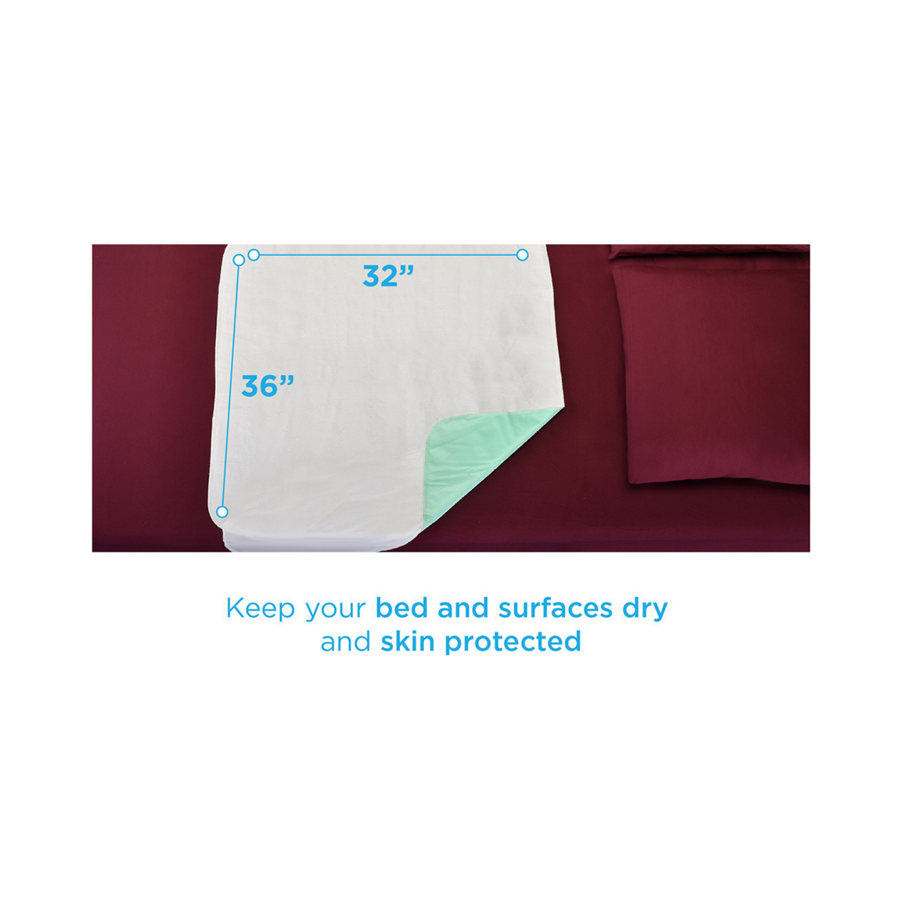 Reusable Underpad 32x36 w/ handles