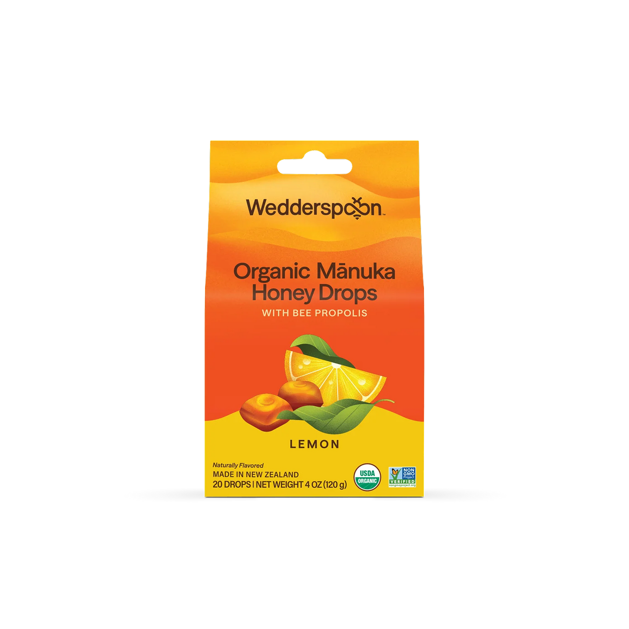 Wedderspoon Manuka Honey Drops Lemon